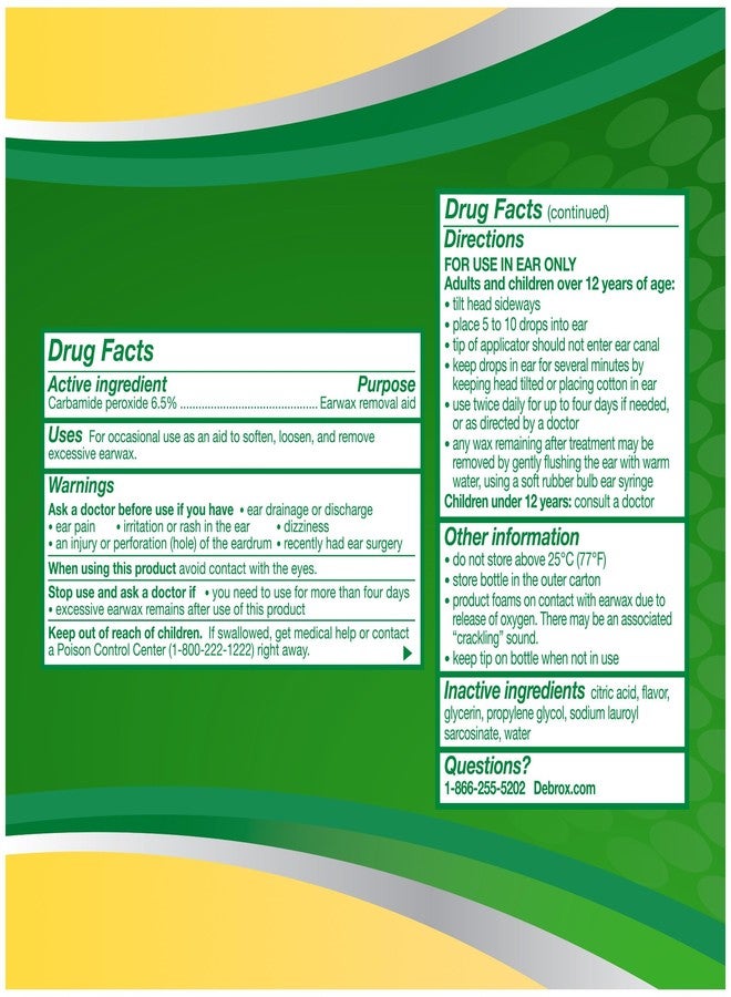 Debrox Ear Wax Removal Drops, Gentle Microfoam Ear Wax Remover, 0.5 Fl Oz - Image 5